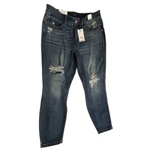 NWT 14W Judy Blue Distressed Jeans